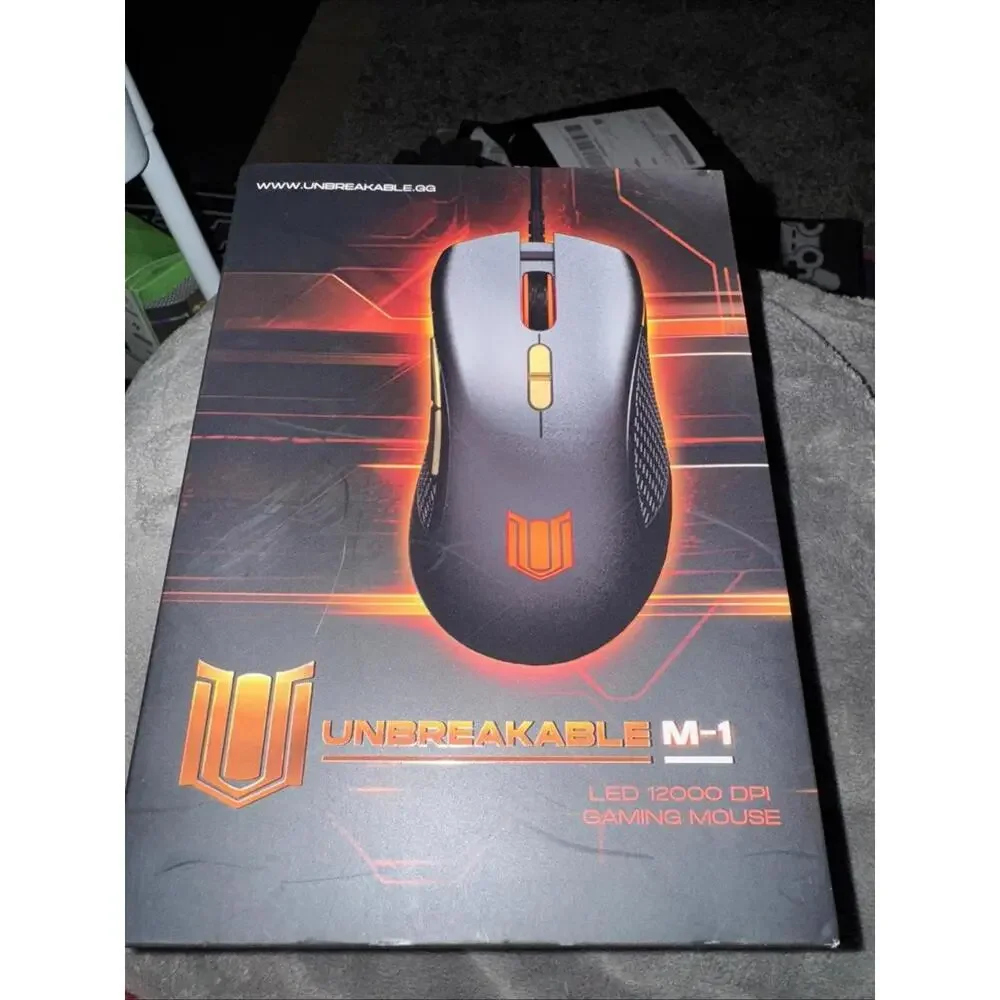 Unbreakable M-1 Wired Gaming Mouse – PC LED Gaming Mouse with 12000DPI Fast Ship